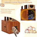 Advwin 153cm Cat Tree with Litter Box Enclosure