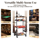 Advwin All-in-One Pool Stick Rack Holds 8 Cues & Balls