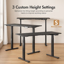 Advwin Dual Motor Electric Height Adjustable Standing Desk 120cm