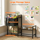 Advwin Elevated Dog Feeding Station with Storage Shelves