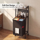 Advwin Laundry Basket with 2-Tier Shelves 54L