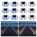 Advwin Solar Deck Lights  2 Color in 1 Driveway Lights