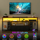 Advwin 160cm TV unit Cabinet with RGB LED Light