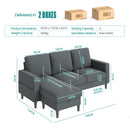 Advwin 3 Seater Sofa Lounge Set Grey