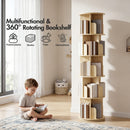 Advwin 5 Tier Rotating Bookshelf 360° Spinning Bookcase