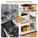 Advwin Kitchen Island Cart on Wheels with Charging Station