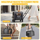 Advwin Aluminum Pet Carrier with Detachable Wheels