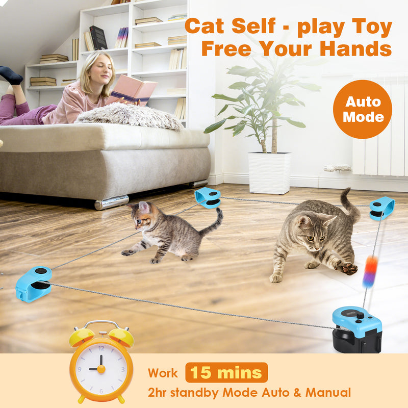 Advwin Interactive Cat Toy Treadmill for Indoor Cats