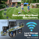 Advwin Solar WiFi PTZ Security Camera with Siren