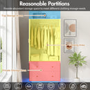 Advwin 2 Doors Armoire Wardrobe Closet with Mirror