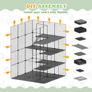 Advwin Large 4 Tier Cat Cage Pet Playpen Cat Kennel