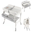 Advwin 2-in-1 Foldable Baby Bathtub & Changing Table
