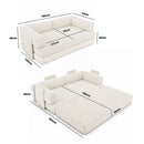 Advwin 5-in-1 Convertible Folding Loveseat Sofa Bed