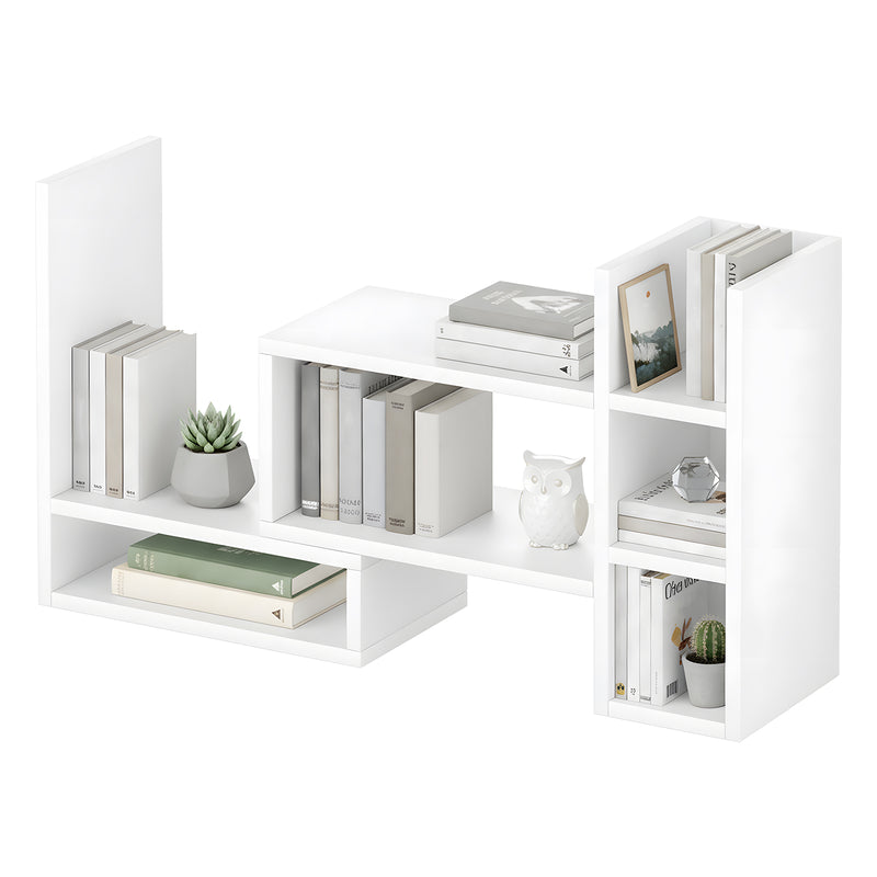 Advwin Adjustable Desktop Bookshelf Organizer