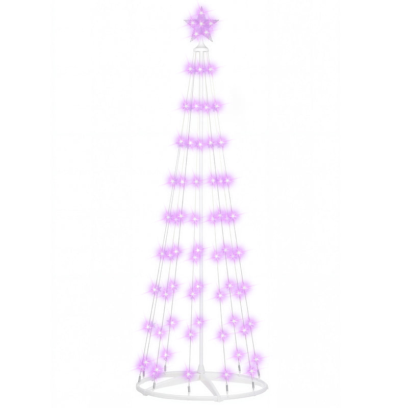 Advwin 204cm Christmas Cone Tree Lights with LED Lights