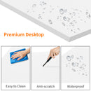 Advwin L-Shape 360° Rotating Bookshelf Computer Desk