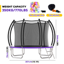 Advwin 10FT Outdoor Trampoline w/Sprinkler & LED Lights(Pre_Order)