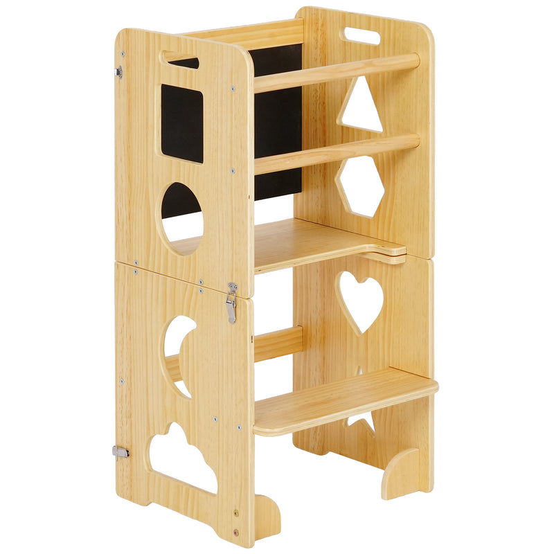 Advwin 3-in-1 Toddler Kitchen Step Stool Foldable