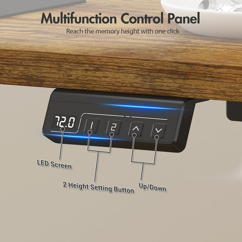 Advwin Electric Standing Desk with Memory Lifting 120cm