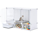Advwin Indoor Cat Cage with Litter Box