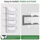 Advwin Wall Mounted Vertical Planter 4 Pots