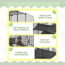 Advwin Large 4 Tier Cat Cage Pet Playpen Cat Kennel