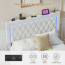 Advwin LED Bed Frame with Drawers and Charging