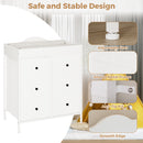 Advwin Baby Change Table w/ 6 Storage Drawers