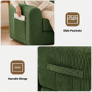 Advwin 172cm Modular Corduroy 3-in-1 Sofa Lounger