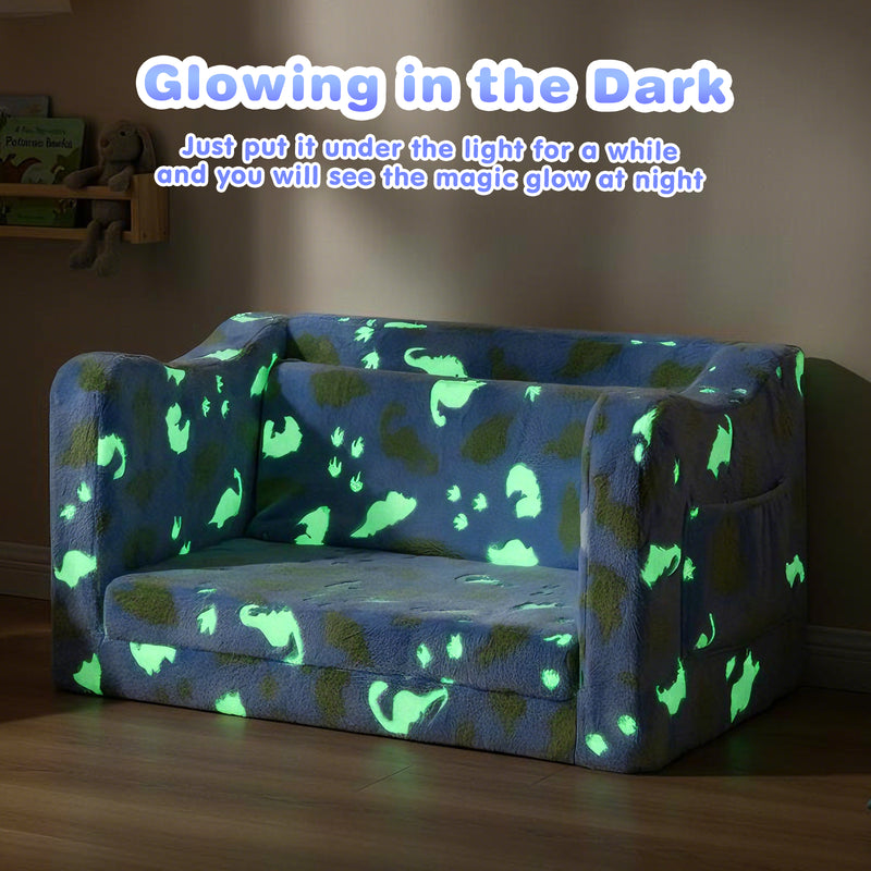 Advwin 2-in-1 Toddler Couch Folding Sofa Bed Convertible