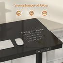 Advwin Electric Standing Desk with Drawer Glass Desktop