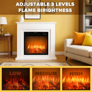 Advwin Electric Fireplace Heater with Mantel White (Pre-Order)