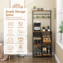 Advwin 5 Tier Coffee Bar Station with Drawer & Outlet