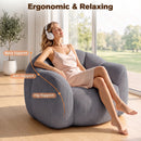 Advwin Petal Shaped Corduroy Bean Bag Chair