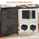 Advwin File Cabinet with Charging Station & 3 Drawers