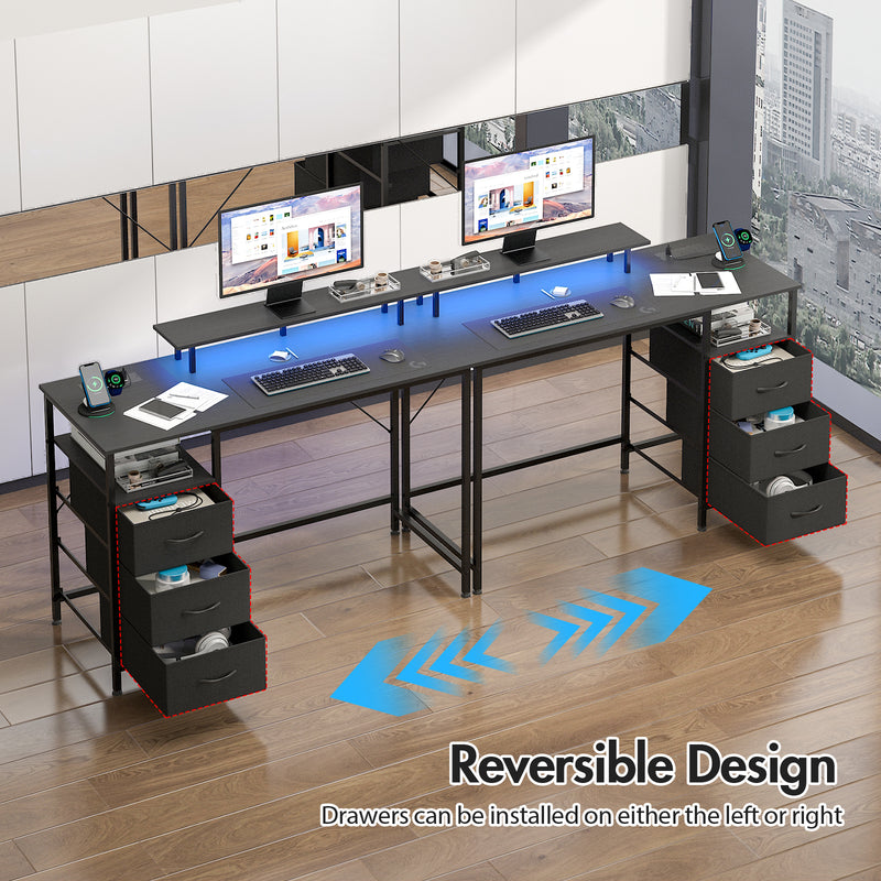 Advwin 120cm Reversible Gaming Desk for Home Office