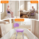 Advwin Adjustable 360° Swivel Shower Chair for Seniors