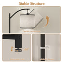 Advwin Floor Lamp with Table & 2 Drawers Nightstand