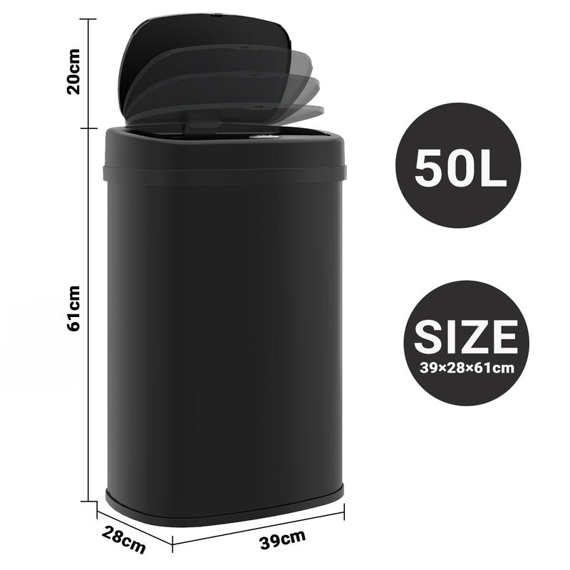 Advwin 50L Motion Sensor Rubbish Bin