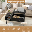 Advwin Lift Top Coffee Table with Hidden Compartment