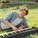 Advwin 61-Key Foldable Electronic Keyboard Piano