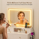 Advwin Makeup Vanity Desk with Charging Station