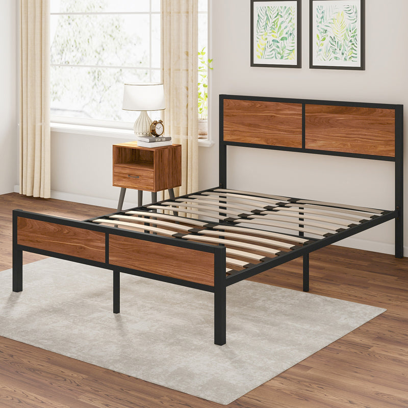 Advwin Bed Frame S/D/Q Bed Frame with Headboard