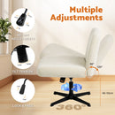 Advwin Armless Office Chair Ergonomic Chair No Wheel