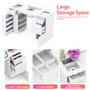 Advwin Manicure Table Glass Top w/Dust Collector