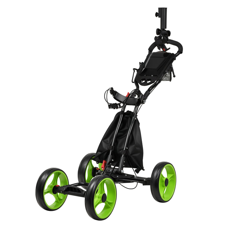 Advwin 4-Wheel Foldable Golf Cart w/ Storage
