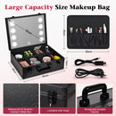Advwin Makeup Bag with Tempered LED Mirror