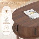 Advwin 120cm Oval Lift Top Coffee Table w/ Hidden Storage