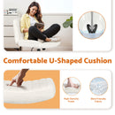 Advwin Armless Office Chair Criss-Cross No Wheel