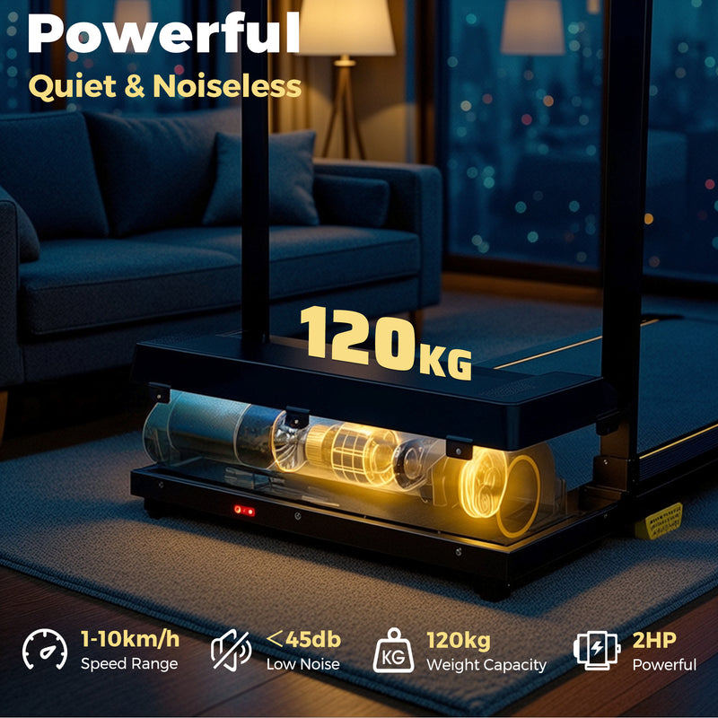 Advwin Electric Treadmill with Detachable Tabletop